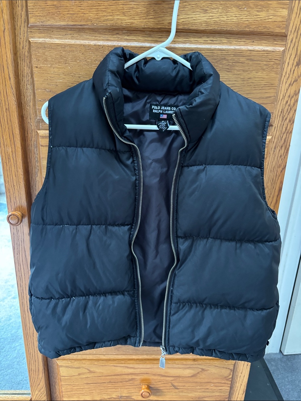 Polo by Ralph Lauren Black Quilted Puffer Vest down fill